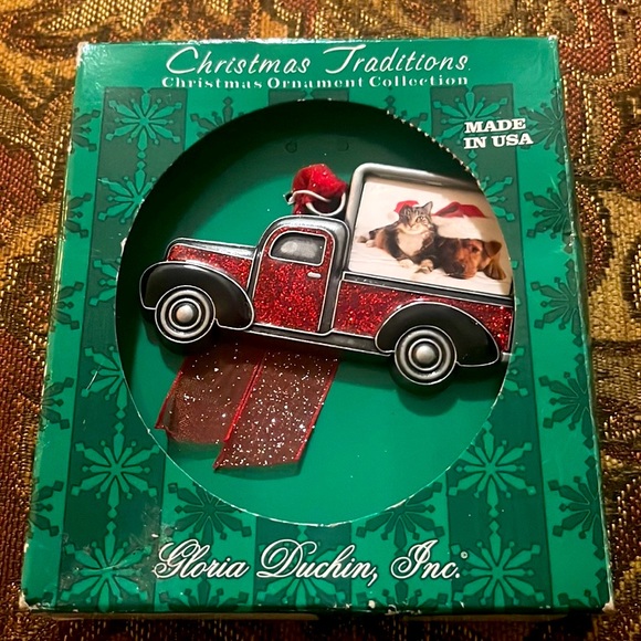 ⚠️ 🎉HP🎉 New! Christmas farmhouse up truck ornament picture frame - Picture 2 of 7